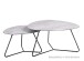 Couchtisch >Rodgau< in Keramikoptik aus Glas - 69x40x56cm (BxHxT)