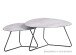 Couchtisch >Rodgau< in Keramikoptik aus Glas - 69x40x56cm (BxHxT)
