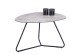 Couchtisch >Rodgau< in Keramikoptik aus Glas - 69x40x56cm (BxHxT)