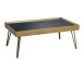 Couchtisch >Peine< in gold/schwarz aus Glas - 100x39x60cm (BxHxT)