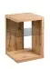 Beistelltisch >Wunstorf I< in Braun aus Glas - 40x60x40cm (BxHxT)