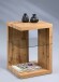 Beistelltisch >Wunstorf I< in Braun aus Glas - 40x60x40cm (BxHxT)
