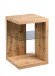 Beistelltisch >Wunstorf I< in Braun aus Glas - 40x60x40cm (BxHxT)