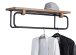 Wandgarderobe >Dreieich I< in Eiche braun aus MDF - 78x23x25cm (BxHxT)