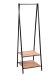Garderobenständer >Bruchsal< in schwarz Artisaneiche aus MDF - 55x175x55 (BxHxT)