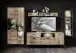 Vitrine >Manhattan< in Haveleiche Cognac - 79x196x38cm (BxHxT)