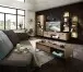 Vitrine >Manhattan< in Haveleiche Cognac - 79x196x38cm (BxHxT)