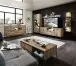 Vitrine >Manhattan< in Haveleiche Cognac - 79x196x38cm (BxHxT)