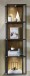 Wandregal >Manhattan< in Haveleiche Cognac aus MDF - 35x128x28cm (BxHxT)