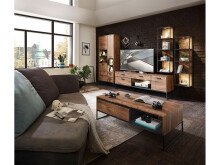 Couchtisch >Manhattan< in Haveleiche Cognac aus MDF - 115x42x65cm (BxHxT)
