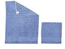 Handtücher >DAILY UNI< (4-tlg) in grey-blue...
