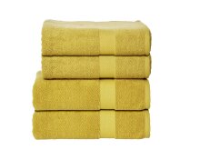 Handtücher >DELUXE< (4-tlg) in gold aus Baumwolle