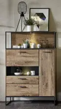 Wohnwand >Manhattan< in Haveleiche Cognac -...