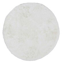 Teppich in Weiß aus 100% Polyester - 120x120x2,5cm...