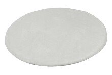 Teppich in Weiß aus 100% Polyester - 120x120x2,5cm...