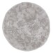 Teppich in Silber aus 100% Polyester - 120x120x2,5cm (LxBxH)