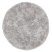Teppich in Silber aus 100% Polyester - 120x120x2,5cm (LxBxH)