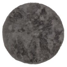 Teppich in Grau aus 100% Polyester - 120x120x2,5cm (LxBxH)