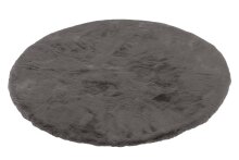 Teppich in Grau aus 100% Polyester - 120x120x2,5cm (LxBxH)