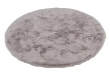 Teppich in Taupe aus 100% Polyester - 120x120x2,5cm (LxBxH)