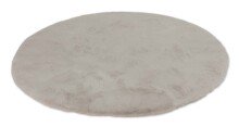 Teppich in Creme aus 100% Polyester - 120x120x2,5cm (LxBxH)