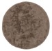 Teppich in Cappuccino aus 100% Polyester - 120x120x2,5cm (LxBxH)
