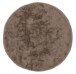 Teppich in Cappuccino aus 100% Polyester - 120x120x2,5cm (LxBxH)