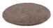 Teppich in Cappuccino aus 100% Polyester - 120x120x2,5cm (LxBxH)