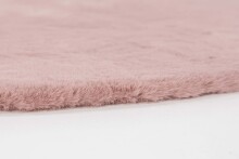 Teppich in Altrosa aus 100% Polyester - 120x120x2,5cm (LxBxH)