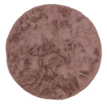 Teppich in Altrosa aus 100% Polyester - 120x120x2,5cm (LxBxH)
