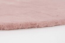 Teppich in Altrosa aus 100% Polyester - 120x120x2,5cm (LxBxH)