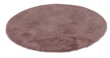 Teppich in Altrosa aus 100% Polyester - 120x120x2,5cm...