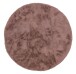 Teppich in Altrosa aus 100% Polyester - 120x120x2,5cm (LxBxH)