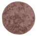 Teppich in Altrosa aus 100% Polyester - 120x120x2,5cm (LxBxH)