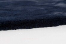 Teppich in Nachtblau aus 100% Polyester - 120x120x2,5cm (LxBxH)