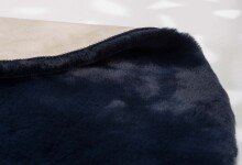 Teppich in Nachtblau aus 100% Polyester - 120x120x2,5cm (LxBxH)