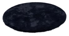 Teppich in Nachtblau aus 100% Polyester - 120x120x2,5cm...