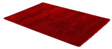 Teppich in rot aus 100% Polyester - 130x67x4cm (LxBxH)