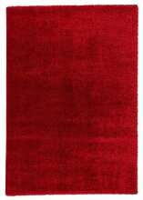 Teppich in rot aus 100% Polyester - 130x67x4cm (LxBxH)