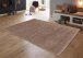 Teppich in hellbraun aus 100% Polyester - 130x67x3cm (LxBxH)