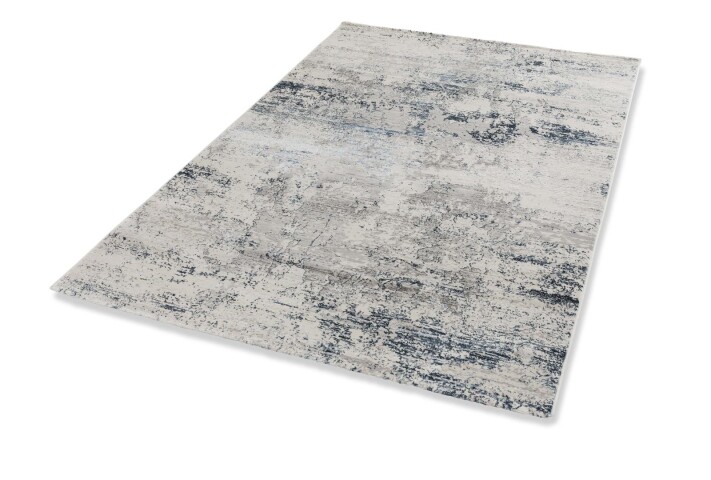 Teppich in blau/creme Vintage - 150 cmx80 cmx0,9 (LxBxH)