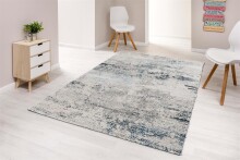 Teppich in blau/creme Vintage - 150 cmx80 cmx0,9 (LxBxH)