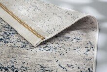 Teppich in blau/creme Vintage - 150 cmx80 cmx0,9 (LxBxH)