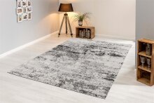 Teppich in schwarz/creme Vintage - 150 cmx80 cmx0,9 (LxBxH)