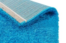 Teppich in türkis aus 100% Polyester - 150x80x4cm (LxBxH)