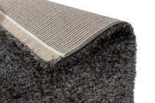 Teppich in Anthrazit aus 100% Polyester - 150x80x4cm (LxBxH)