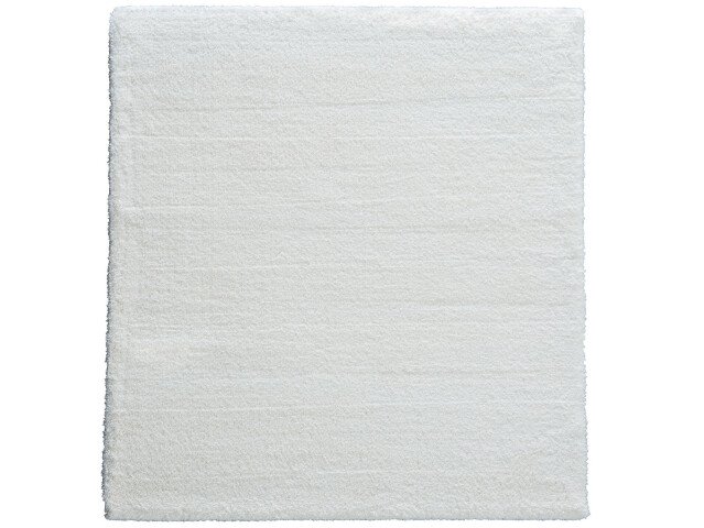 Teppich in Weiß aus 100% Polyester - 150x80x3cm (LxBxH)