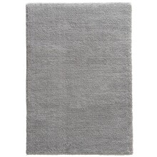 Teppich in Hellgrau aus 100% Polyester - 150x80x3cm (LxBxH)