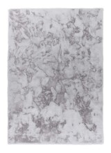 Teppich in Silber aus 100% Polyester - 150x80x2,5cm (LxBxH)