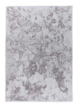 Teppich in Silber aus 100% Polyester - 150x80x2,5cm (LxBxH)
